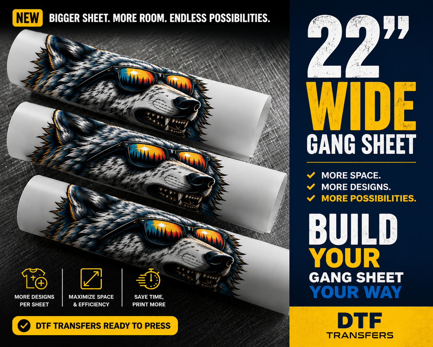 Build Your DTF Gang-Sheet 22 inch